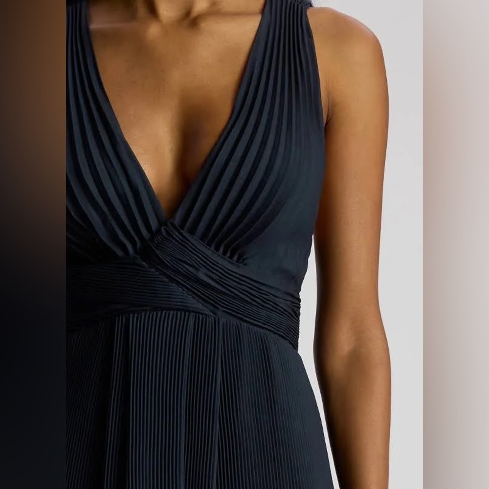 A.L.C. Everly Pleated Gown. Sz: 4 - Picture 5 of 7